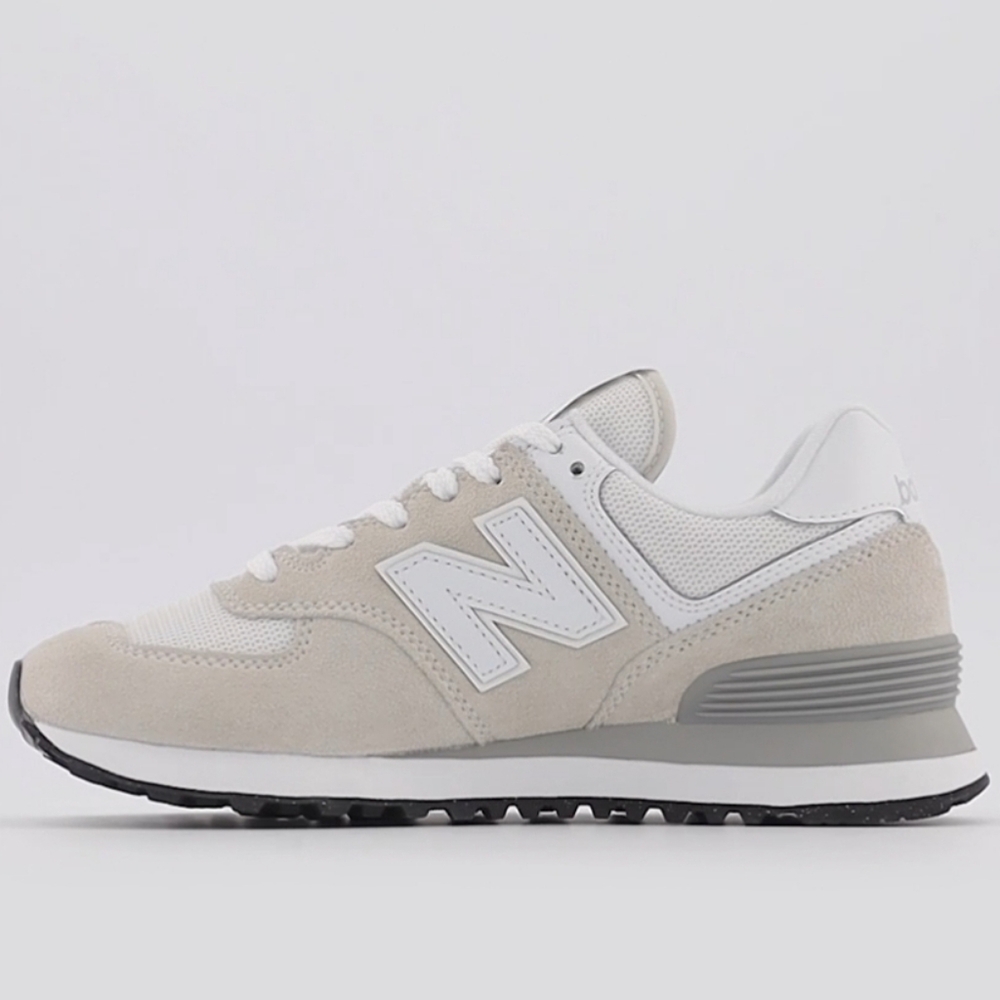 New Balance Beige and White Athletic Shoes